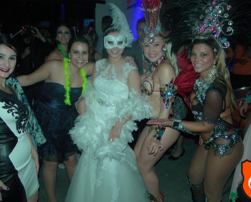 Casamento Natalia franzella - Passistas natalia, karine fernanda e ruizinha ruiz