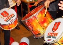 Festa de Confraternização 20-12-20170025 Instrumentos de Escola de Samba em Ação
